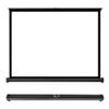 BEWEGNLNHK Mobile Tabletop Projection Screen 20 Inch 30 Inch 40 Inch 50 Inch Home Theater Projector Screen Retractable Projection Screen Portable Video Screen(30Inch (16:9)) view 1