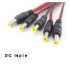 10pcs DC Female Male Power Supply Cord Cable 12V 24V Wire Connecters Jack Adapter Compatible With CCTV Camera L Strip Lights Plug(10PCS Male) view 2
