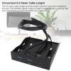 Serounder 3.5 Inch Floppy Panel, 3Ports Type C USB3.0 PC Front Panel Bracket USB 19PIN Type E Input Interface Floppy Drive Panel USB A 5Gbps Type C 10Gbps 20Gbps Transfer Rate view 3