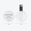 Custom Round Card USB Drive, 50 Pack Personalized USB Flash Drive with Company Logo, High-Speed USB 2.0 Perfect for Students and Businesses (4G,with Gift Box) view 3