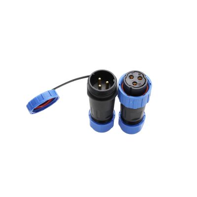 ZBLZGP TY20 3 Pin Screw Connection Solder-Free Docking Electrical Power Signal Plug Female Quick Locking Waterproof IP68 Connector for Led Outdoor Lighting