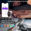 UEGFSIJRF Activity Monitoring Ring, Fitness Tracker Sleep Tracker Steps Counter with Display Lightweight Smart Wear Support iOS Android(Black,#11) view 4