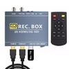 Mini DVR SDI TVI HDMI Recorder with SDI-Loop, SDI to HDMI Converter, 4K HD Video Capture Box for SDI Camera MP4 Digital Recorder Support 1TB U Disk 4K30 1080P60 IR Remote view 1