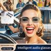 Smart Bluetooth Glasses for Women Men, Remote Shooting, Open Ear Sound Mic & Speakers, Magnetic Charging, Color-Changing Polaized Sunglasses Lenses view 4