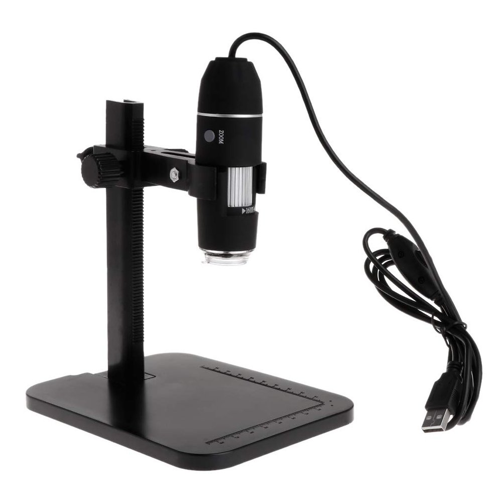 1000X 8 LED USB Digital Microscope Endoscope Magnifier Camera With Stand For Inspection Lab Educational Purpose
