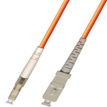 RiteAV 100M (328ft) OM1 LC to SC Fiber Optic Cable Simplex Multimode 62.5/125 Jumper 100 Meter Orange Patch Cord