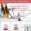 aromaoveite 360 Degree Spinner | Pro Photography Turntable | Rotating Camera Slider| Spinning Photo Video Booth+Suction Cup Base | Spin Platform for Product Videos & Commercial Shoots,Black view 2