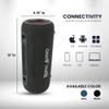 ROYAL AUDIO RAS02 Wireless Portable Bluetooth Speaker with IPX5 Waterproof Design, Bassboom Stereo Sound, TWS Pairing, 7 Hours Playtime, RGB Lights and FM Radio for Home and Outdoor Use (Black) view 3
