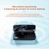 Business Headsets Bluetooth Headphones IPX7 Waterproof Wireless Earpiece,CVC8.0 Noise Cancelling 12 Hours Talktime with HD digital display, built-in Microphone for Driving Office Business, black+white view 3