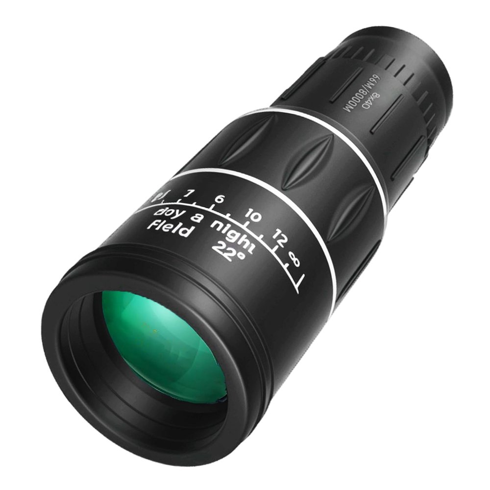 10X40 Mini Monocular Telescope, Birthday Gifts for Men Dad Him Husband Teen Boys, White Elephant Gift for Adults, BAK7 & FMC Prism Scope for Birdwatching Outdoors Hunting, Cool Gadgets
