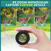 10X40 Mini Monocular Telescope, Birthday Gifts for Men Dad Him Husband Teen Boys, White Elephant Gift for Adults, BAK7 & FMC Prism Scope for Birdwatching Outdoors Hunting, Cool Gadgets view 4
