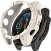 3 Pack Cases Compatible with Garmin Tactix 8 AMOLED Case, TPU Protective Cases Cover Protector Shell Bumper (Black/Black/Beige, Garmin Tactix 8 AMOLED 47mm) view 4