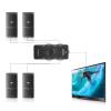 4 Port USB KVM Switch with Computer Monitor Cable, VGA SVGA Connectivity for Multiple Monitors,Compact Desktop Switching Solution view 4