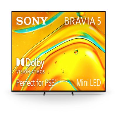 Sony BRAVIA 5 75 Inch TV, Mini LED, 4K Smart Google TV, XR Processor with AI Technology,120hz Television with Dolby Vision/Atmos, Exclusive Features for PlayStation5, K-75XR50, 2025 Model