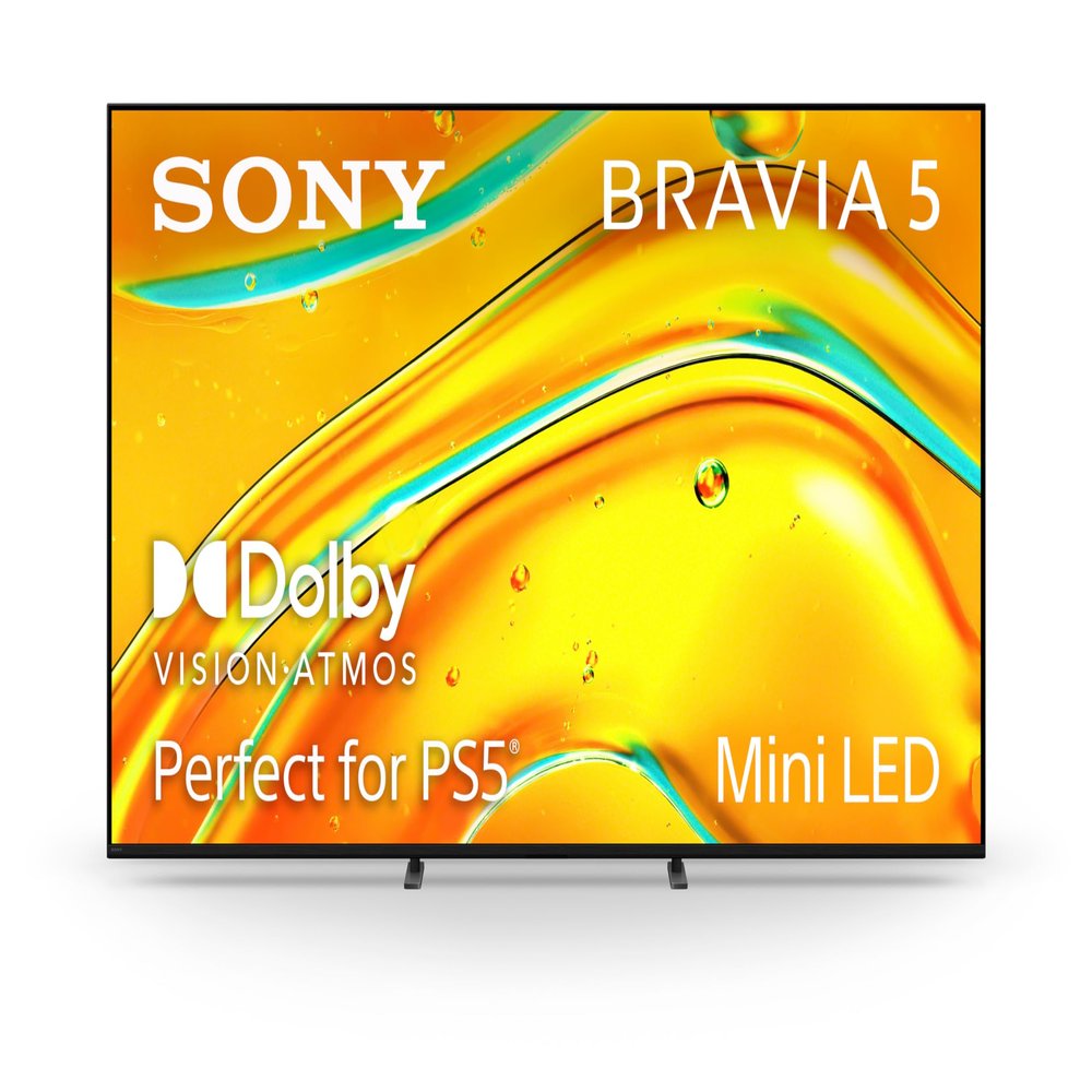 Sony BRAVIA 5 75 Inch TV, Mini LED, 4K Smart Google TV, XR Processor with AI Technology,120hz Television with Dolby Vision/Atmos, Exclusive Features for PlayStation5, K-75XR50, 2025 Model