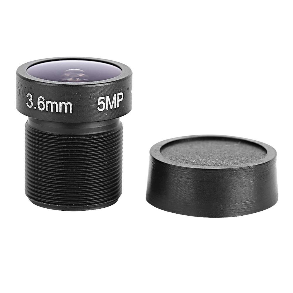 3.6mm Surveillance Security Camera Lens, 5MP HD CCTV Zoom Lens, 90 Degree Wide Angle, Security Replacement Accessories for CCTV Camera