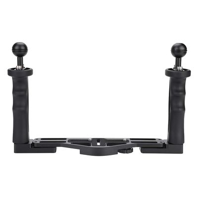 Camera Handle Grip, Camera Handle Grip with Handle Grips Aluminum Tray Diving Photography Handle Grip for Underwater Camera Housing Case Accessory