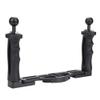 Camera Handle Grip, Camera Handle Grip with Handle Grips Aluminum Tray Diving Photography Handle Grip for Underwater Camera Housing Case Accessory view 2