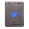 910TC-SS Touchless Wave to Open Switch with Waving Hand Icon, Stainless Steel view 1
