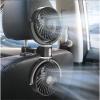 Backseat Car Fan | Portable Double Head USB Cooling Fan with 360 Degree Rotation for Travel view 4