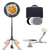 Professional Spinning Camera Rig, 360 Degree Rotating Phone/Camera Slider for Product Photography, with 43.3in/110cm Extension Poles & Suction Cup Base & 30cm Reflective Background Boards view 1