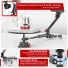Professional Spinning Camera Rig, 360 Degree Rotating Phone/Camera Slider for Product Photography, with 43.3in/110cm Extension Poles & Suction Cup Base & 30cm Reflective Background Boards view 4