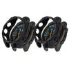 2 Pack Cases for Garmin Tactix 8 AMOLED Protective Cover, Flexible TPU Screen Protector Case Scratch-Resistant Cover Protective Case (Black/Black&Blue, Garmin Tactix 8 AMOLED 47mm) view 1