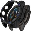 2 Pack Cases for Garmin Tactix 8 AMOLED Protective Cover, Flexible TPU Screen Protector Case Scratch-Resistant Cover Protective Case (Black/Black&Blue, Garmin Tactix 8 AMOLED 47mm) view 4