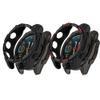 2 Pack Cases for Garmin Tactix 8 AMOLED Protective Cover, Flexible TPU Screen Protector Case Scratch-Resistant Cover Protective Case (Black/Black&Red, Garmin Tactix 8 AMOLED 47mm) view 1