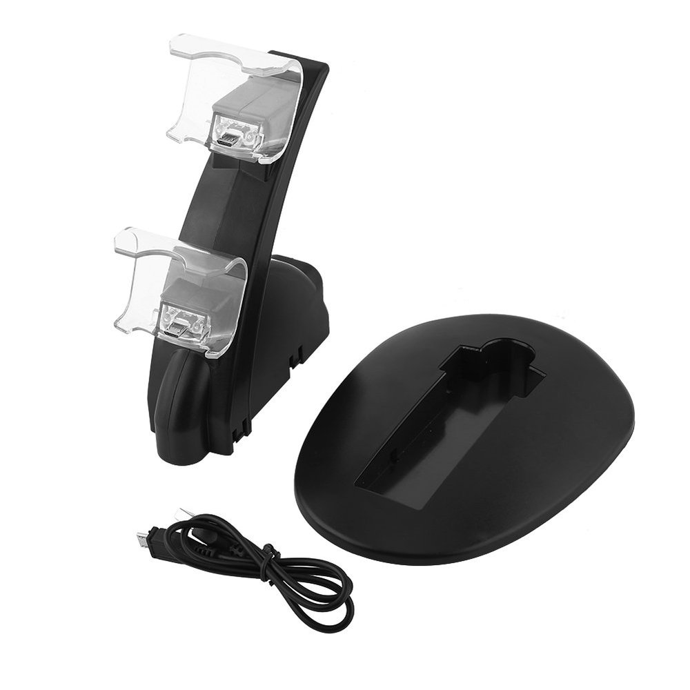 CHEOTIME USB Dual Charging Charger Docking Station Stand for for 4 Slim Pro Controller