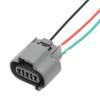 KUN SR Car 3 pin Plug 6189-0027 Speed se/n*/SOR Water Proof Male and Female Connector 90980-12D33 9098012D33 with pins and Sealing Wire(Female Wire) view 1