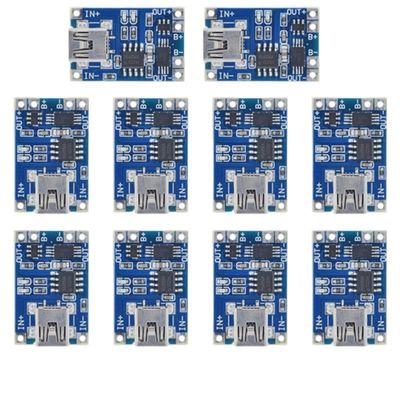 10PCS Type-C Micro 5V 1A 18650 TP4056 Lithium Charger Module Charging Protection Dual Function (Color: 10PCS 18650 Mini)