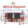18650 Li-ion Lipo Lithium Protection Circuit Module BMS 1S 2S 10A 3S 4S 5S 25A 18650 Lipo BMS Charger (Color: 1S BMS 10A 4.2V) view 4