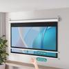 BEWEGNLNHK Retractable Auto-Locking Projection Screen, Manual Pull Down Projector Screen, 60" 72" Movie Screen for Home Cinema, Wall Ceiling Mount(72Inch 4:3) view 2