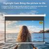 BEWEGNLNHK Retractable Auto-Locking Projection Screen, Manual Pull Down Projector Screen, 60" 72" Movie Screen for Home Cinema, Wall Ceiling Mount(72Inch 4:3) view 4