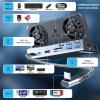 Docking Station for Steam Deck/ROG Ally/Legion Go,10 in 1 Double Fan Steam Deck Dock.1000Mbps Ethernet,3.0 PD100W Charging,HDMI 2.0 4K@60Hz.6 USB Port. SD/TF Double Card Slot Steam Deck Dock. view 2