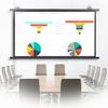 BEWEGNLNHK Wall-Mounted Projector Screen for Conference, 30" 40" 50" 60" 72" Movies Screen, Manual Pull Down Projection Screen Wall Ceiling Mount, Wrinkle-Free(50Inch 4:3) view 1