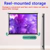 BEWEGNLNHK Wall-Mounted Projector Screen for Conference, 30" 40" 50" 60" 72" Movies Screen, Manual Pull Down Projection Screen Wall Ceiling Mount, Wrinkle-Free(50Inch 4:3) view 3