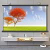 BEWEGNLNHK Wall-Mounted Projector Screen for Conference, 30" 40" 50" 60" 72" Movies Screen, Manual Pull Down Projection Screen Wall Ceiling Mount, Wrinkle-Free(50Inch 4:3) view 4