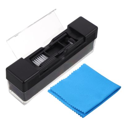 JOINPAYA 1set -static Vinyl Record Cleaning Brush Soft Bristles Versatile Dust for Records Cd Albums and More Includes Cleaning Cloth for Pristine Listening