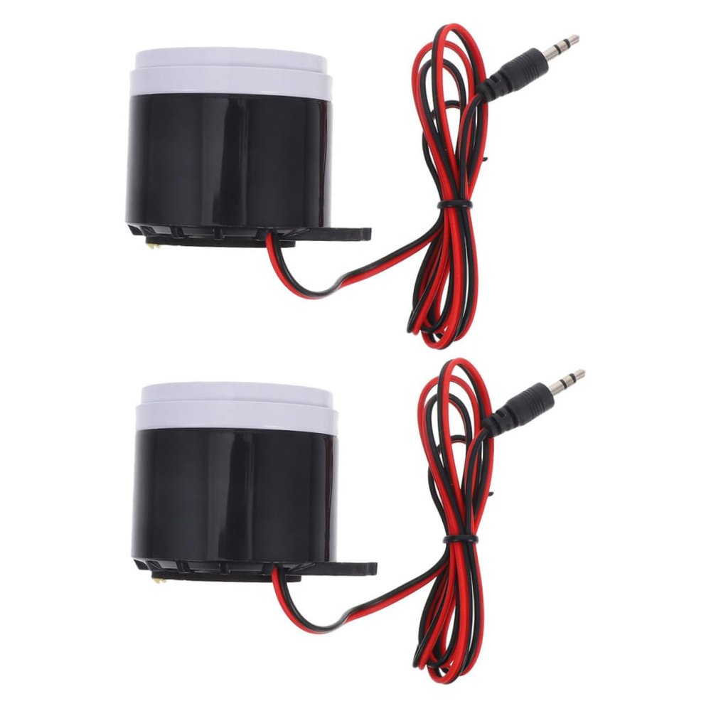 FOYTOKI 2pcs Home Office Security Mini Siren Loud Voice Alarm System for Home Protection Anti-Theft Alert with Robust Sound Easy to Install Safety Device