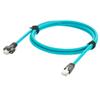 RJ45 Male to Male With Srew Lock Cat6A Industrial Ethernet GigE Vision Cable High Flex S/FTP Shielded for Machine Vision Industrial Camera Infrared Imaging Frame Grabber (180 Degree, 5M/16.4FT) view 2