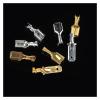 100Pcs/lot 6.3mm Female and Male Crimp Terminal Connector Gold Brass/Silver Car Speaker Wire Connectors Set(Brown) view 4