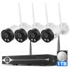 Hiseeu 4K/8MP Wireless Security Camera Outdoor, 5G/2.4G WiFi Pro Camera System for Home Security, 4 Cam-Kit, Color Night Vision, Motion Detection, 2-Way Talk, Expandable 16CH NVR, 1TB, No Subscription view 1