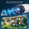 Hiseeu 4K/8MP Wireless Security Camera Outdoor, 5G/2.4G WiFi Pro Camera System for Home Security, 4 Cam-Kit, Color Night Vision, Motion Detection, 2-Way Talk, Expandable 16CH NVR, 1TB, No Subscription view 2