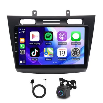 10" Android 14 Car Stereo Radio Compatible for Element 2003-2006 4+64GB Double Din with Wireless CarPlay & Android Auto Car Radio Audio Receiver with Bluetooth/GPS Navi WiFi+AHD Backup Camera+MIC