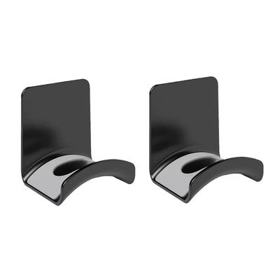 BLLNDX 2PCS No Punch Headset Holder Wall Mount Headband Holder Hook Dormitory Wall Mount Paste Hanging Headphone Holder Under Desk Bluetooth Headset Storage Hook Gaming Headphone Hanging