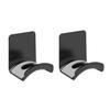 BLLNDX 2PCS No Punch Headset Holder Wall Mount Headband Holder Hook Dormitory Wall Mount Paste Hanging Headphone Holder Under Desk Bluetooth Headset Storage Hook Gaming Headphone Hanging view 1