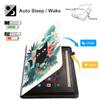 Case for Kindle Paperwhite 12th Gen 2024 (7") & Kindle Colorsoft Signature Edition, PU Leather Cover with Auto Sleep Wake for Kindle Paperwhite Signature 2024 Released Black Cat and Red Flower view 3