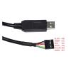 DUYHGS FT232RL USB UART TTL 5V 3V3 to 6PIN 0.1" Pitch Jumper Download Cable TTL-232R-5V VCC GND TXD RXD CTS RTS(5M,TTL 5V 1X1 6P) view 4